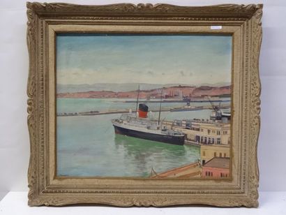 MONDZAIN Simon (1890 - 1979) Gare de la Transat,...
