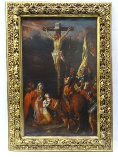Ecole ALLEMANDE vers 1700 La crucifixion...