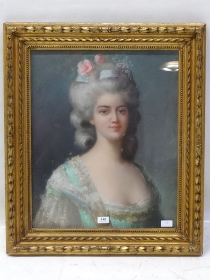 Ecole française vers 1900 / 1930, portrait...