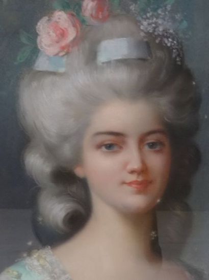 Ecole française vers 1900 / 1930, portrait...