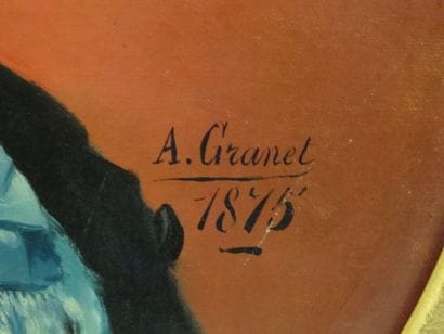 GRANET A. 1875, Hst, 56 x 46 cm, encadrement...