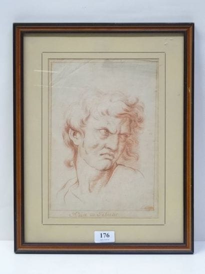 LEMAISTRE Portrait d'homme de 3/4 