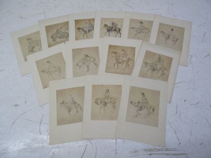 Sebastien LAURENT (XXe) Lot de 22 dessins...