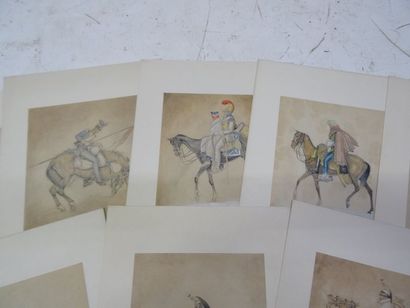Sebastien LAURENT (XXe) Lot de 22 dessins...