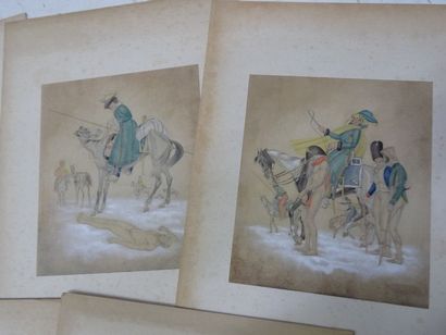 Sebastien LAURENT (XXe) Lot de 22 dessins...