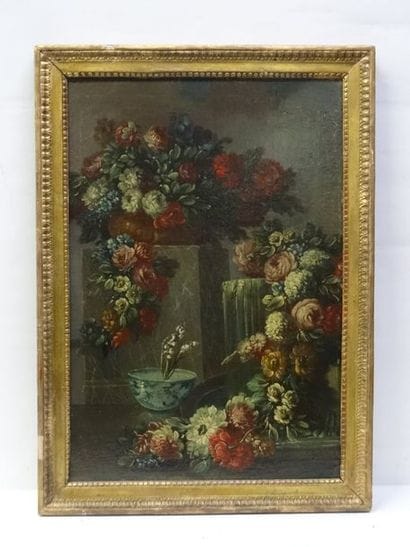 Dans le goût de Gasparo LOPEZ Jetée de fleurs...