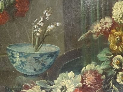 Dans le goût de Gasparo LOPEZ Jetée de fleurs...
