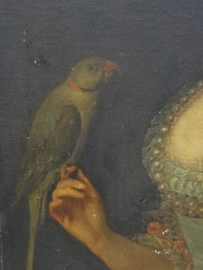 Ecole française du XVIIIe siècle, Femme au...
