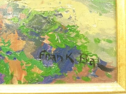 BAL Franck, chaumière, Hst sbd, 46 x 55 ...