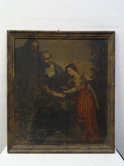 Ecole Franco-allemande du XVIIe siècle, scène...