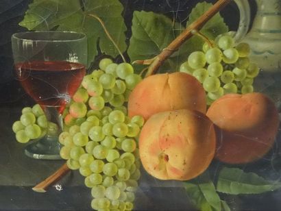 Ecole française du XIXe siècle, nature morte...