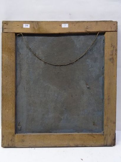 Homme en prière, Hst (naif), 63 x 55 cm,...