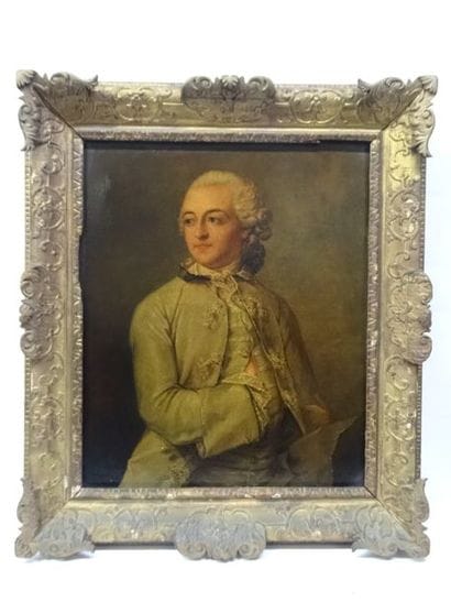 Portrait d'homme, pastel, Fin du XVIIIe siècle....