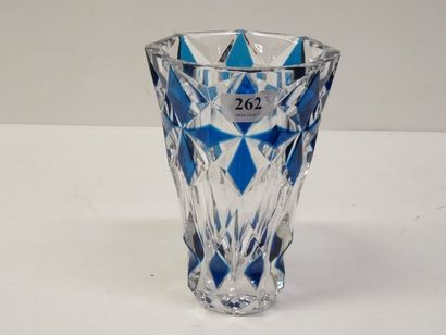 Vase en cristal de St Louis haut : 20 - diam...