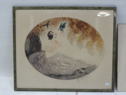 2 lithographies, Maurice Barle et Eugène...
