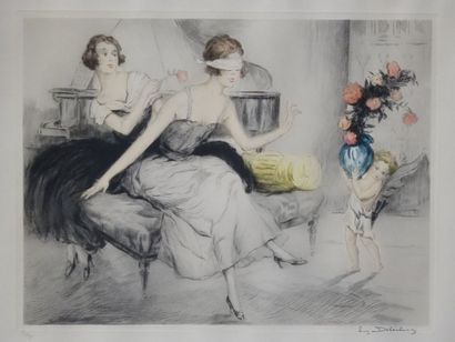 2 lithographies, Maurice Barle et Eugène...