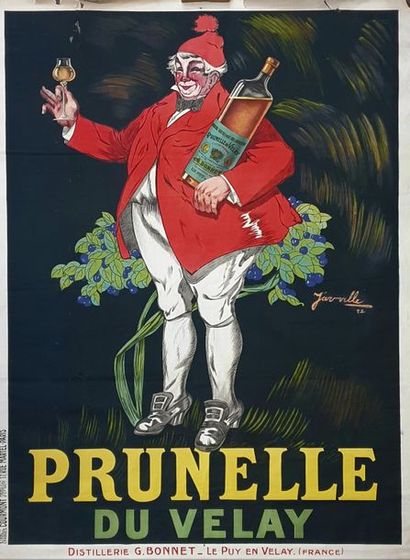 Grande affiche ancienne publicitaire, Prunelle...