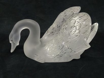 LALIQUE FRANCE

Paire de cygnes en cristal...