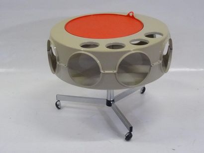 Rotobar Curver en plastique crème, plateau...