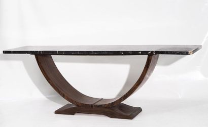 ART DECO WORK 

Console in rosewood veneer....