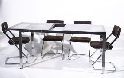 1970S WORK

Chrome plated metal dining room...