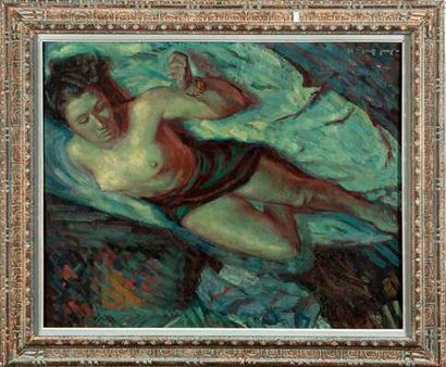 BRET Paul (1902 - 1956)

Le repos du modèle,

Hst...