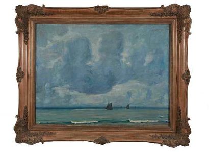 BERGMANS Jacques (1891 - 1959) (Belgique)

Marine,

Hst...