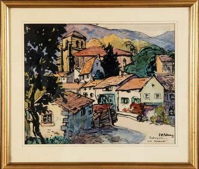 PEROUSE Mario (1880 - 1958), 

Aubusson près...