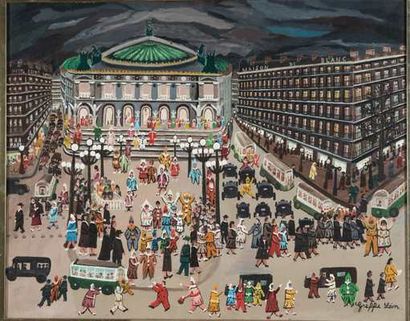GREFFE Léon (1881 - 1949)

La place de l'Opéra,

Hst...