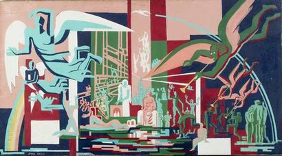 CARLU Anne (1895 - 1972)

Le paradis,

Hst...