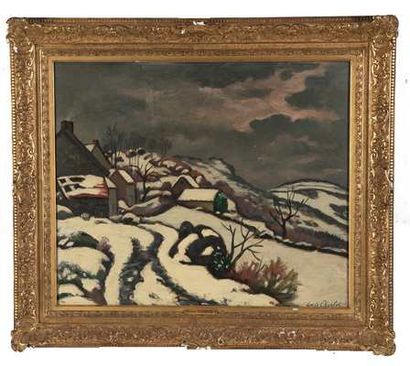 CHARLOT Louis (1878 - 1951)

Paysage enneigé,

Hsp...
