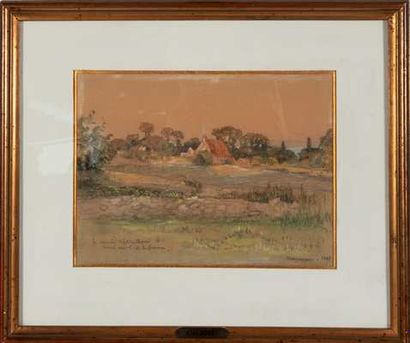 BROCA Alexis de (1868-1948)

Vue de Kergonnec,

dessin...