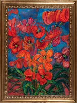 DURIG Rolf (1926 - 1985)

Les tulipes rouges,

peinture...