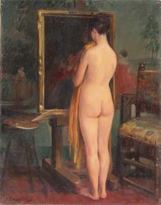 ROSENFIELD

Nu à sa toilette de dos,

Hst...