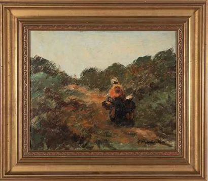 MAILLAUD Fernand (1862-1948)

Retour de marché,

Huile...