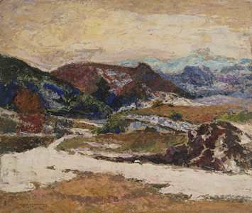 CHARRETON Victor (1864-1936)

Neige en montagne,

Huile...