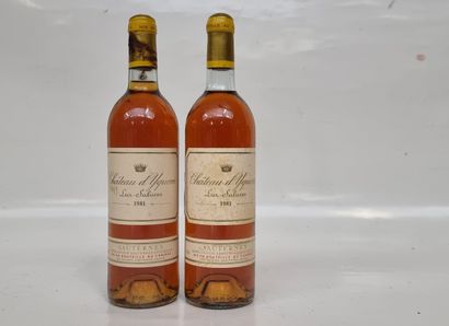 2 B CHÂTEAU D'YQUEM 1981 C1 Supérieur Sauternes...