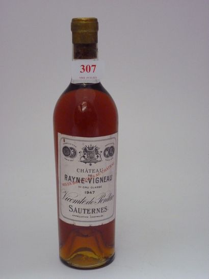 1 B CHÂTEAU DE RAYNE-VIGNEAU 1947 C1 Sauternes...