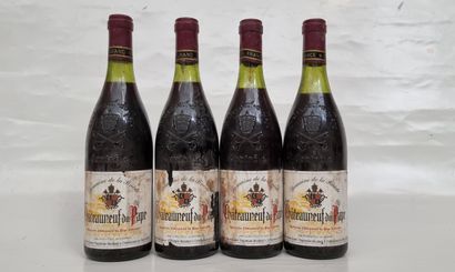 4 B CHÂTEAUNEUF-DU-PAPE Rouge 1983 Domaine...