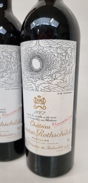 2 B CHÂTEAU MOUTON ROTHSCHILD 2002 GCC1 Pauillac...