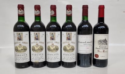 4 B CHÂTEAU SIRAN 1985 Margaux (H.E ou mieux;...