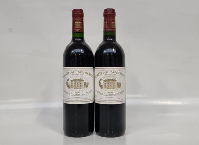 2 B CHÂTEAU MARGAUX 1996 GCC1 Margaux (étiquettes...