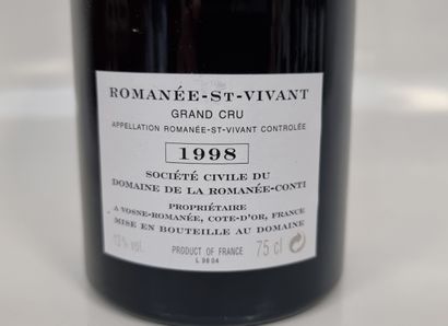 1 B ROMANEE-SAINT-VIVANT (Grand Cru) 1998...