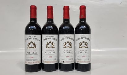 4 B CHÂTEAU GRAND-PUY DUCASSE 1990 GCC5 Pauillac...
