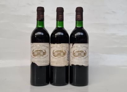 3 B CHÂTEAU MARGAUX 1980 GCC1 Margaux (1...