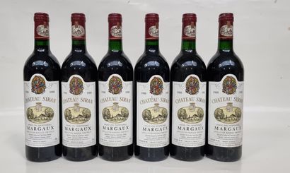6 B CHÂTEAU SIRAN 1988 Margaux (B.G ou mieux;...