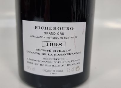 1 B RICHEBOURG (Grand Cru) 1998 Domaine de...