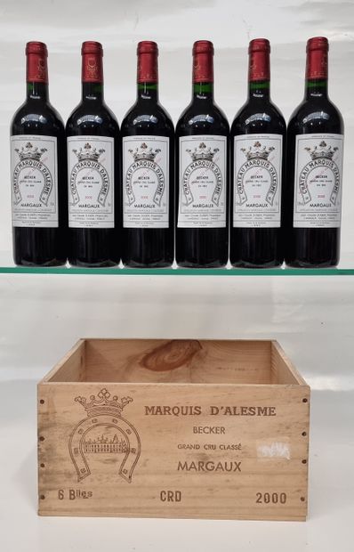 6 B CHÂTEAU MARQUIS D'ALESME (Caisse Bois...
