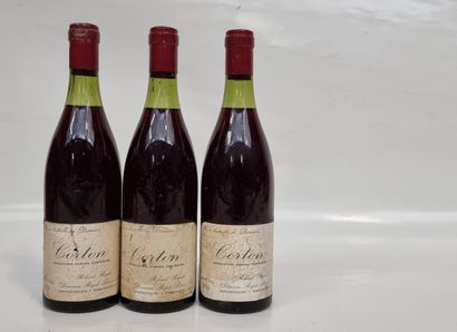 3 B CORTON Rouge (Grand Cru) 1976 Rapet Père...