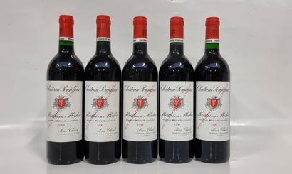 5 B CHÂTEAU POUJEAUX 1990 Moulis